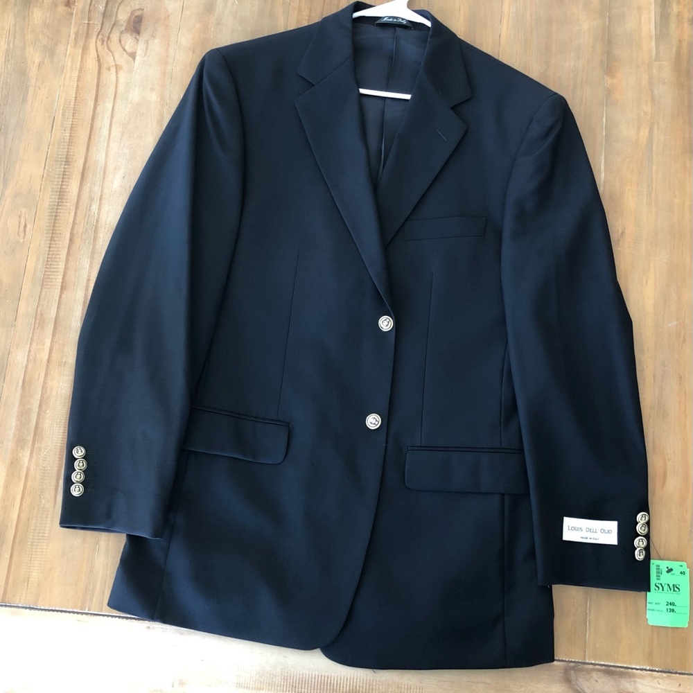 NWT Louis Dell Olio Mens Suit Blazer 40R